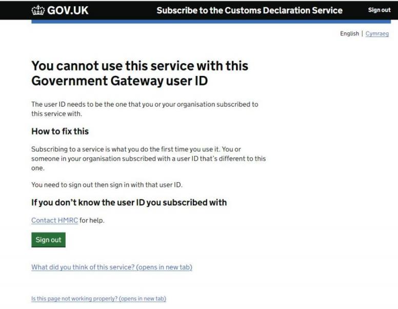  CDS EORI Gateway Account CDS 